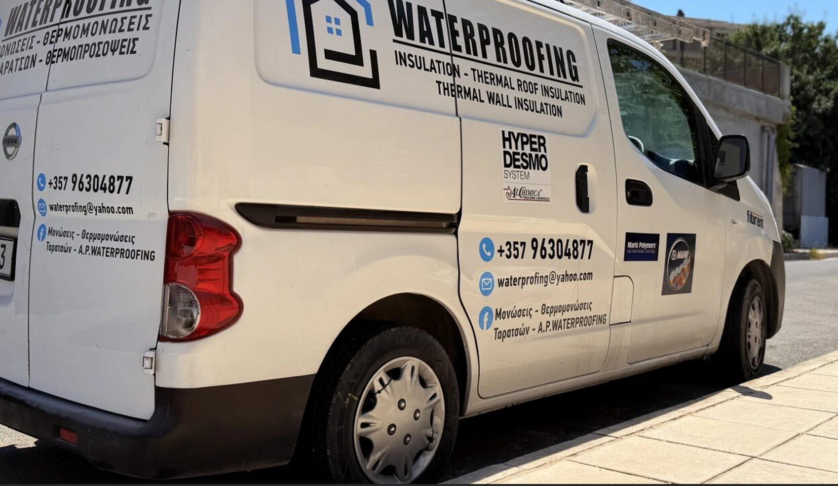 A.P. Waterproofing service van